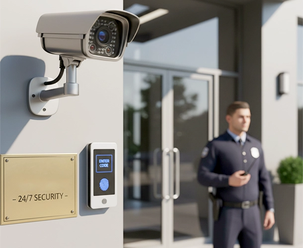 Advanced security features in premium 3 BHK apartments and flats in Velachery.