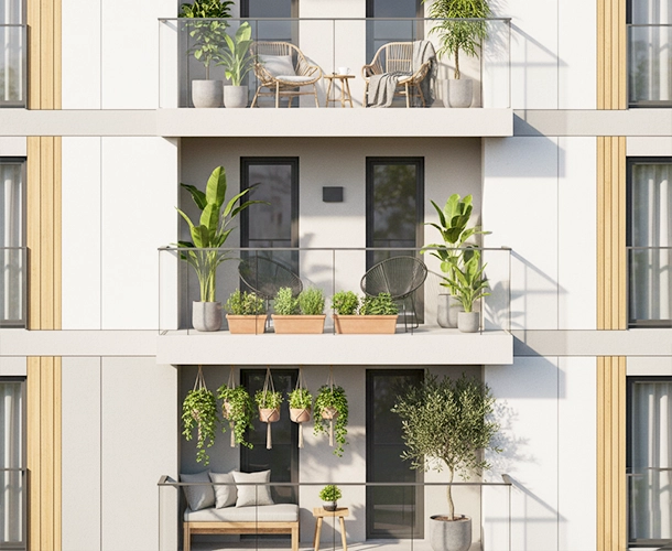 Floor plan showcasing modern 2 BHK and 3 BHK units in Velachery apartments.